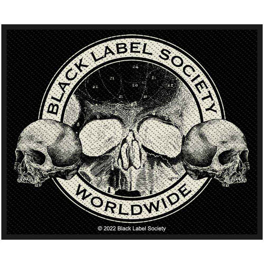 Black Label Society Patches Woven Sew On - Skulls