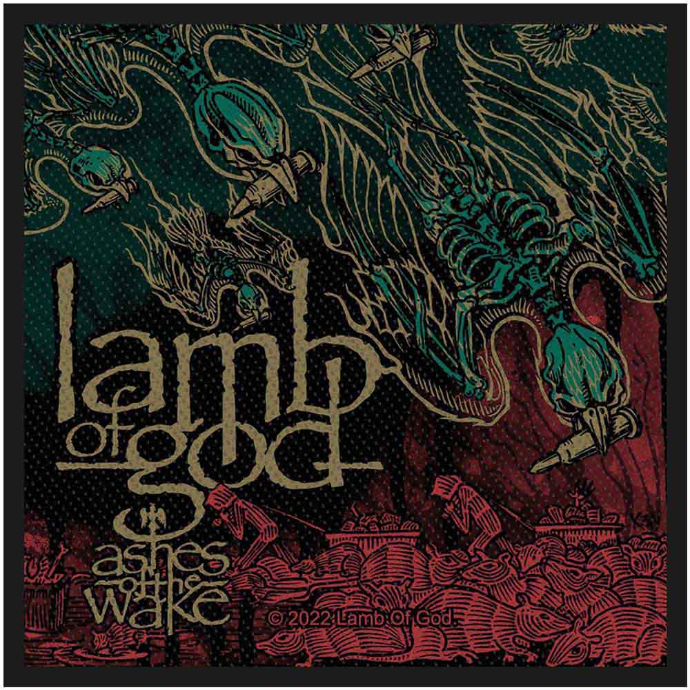 Lamb Of God Patches - Woven Sew On - Ashes Of The Wake