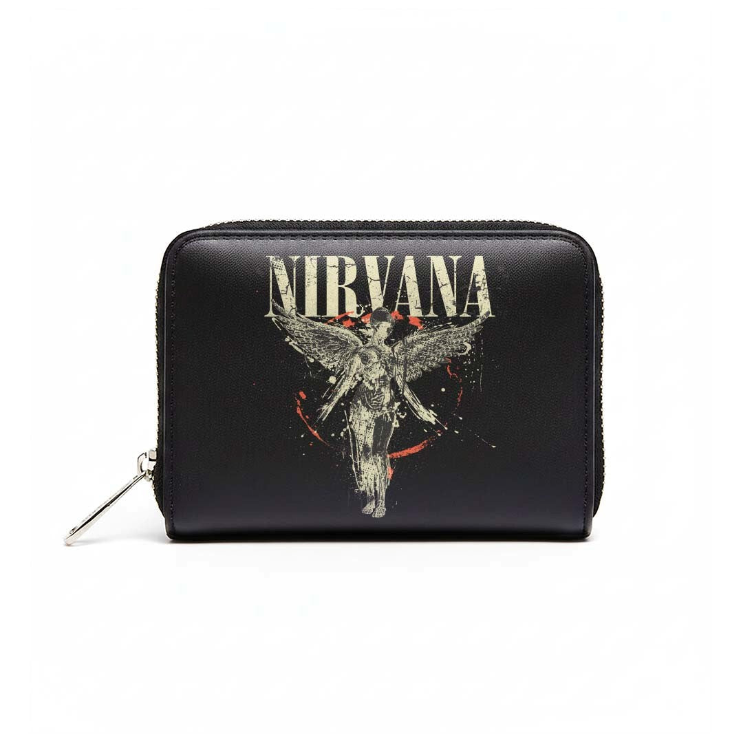 Rocksax Nirvana Purse (Women's Bi-Fold Zipped Wallet) - In Utero