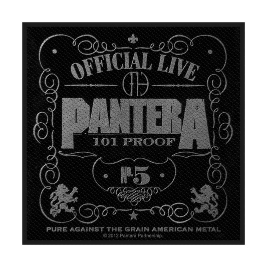 Pantera Sew-On Patch - Official Live 101% Proof (Packaged) | Buy Now For 19.99