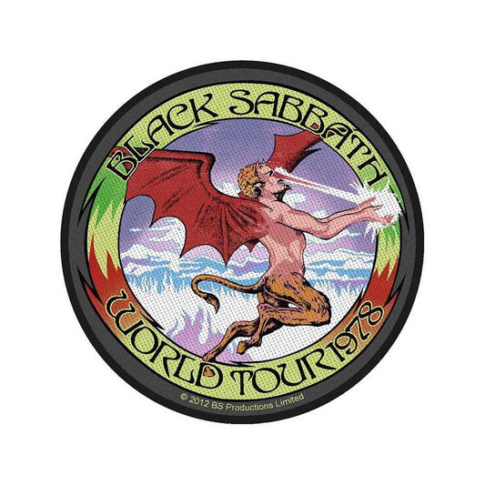 Black Sabbath Patches Woven Sew On - World Tour 78