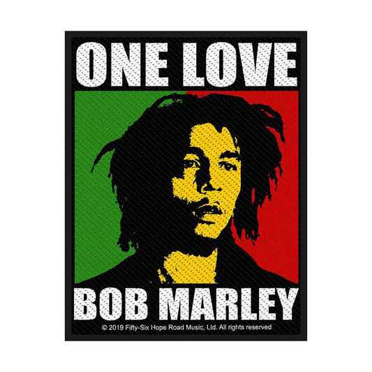 Bob Marley Patches - Woven Sew On - One Love