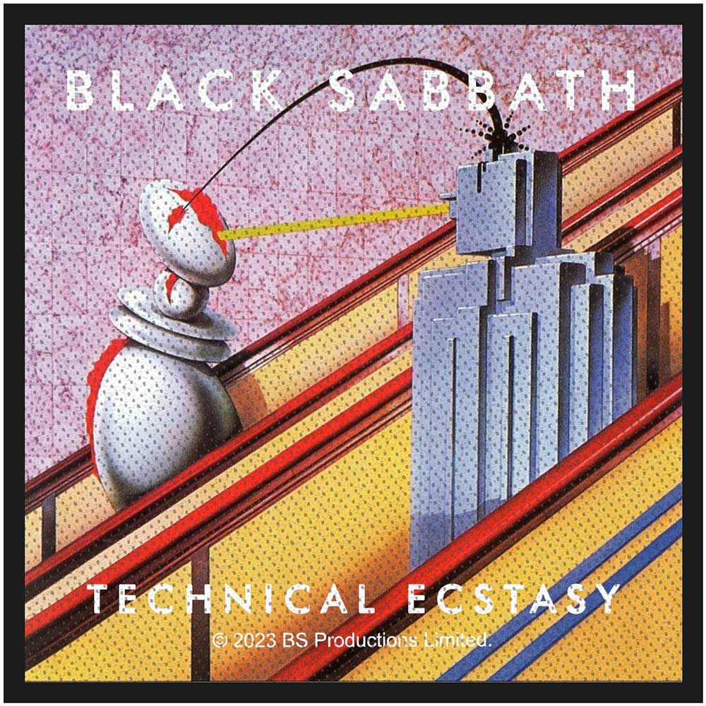 Black Sabbath Patches Woven Sew On - Technical Ecstasy