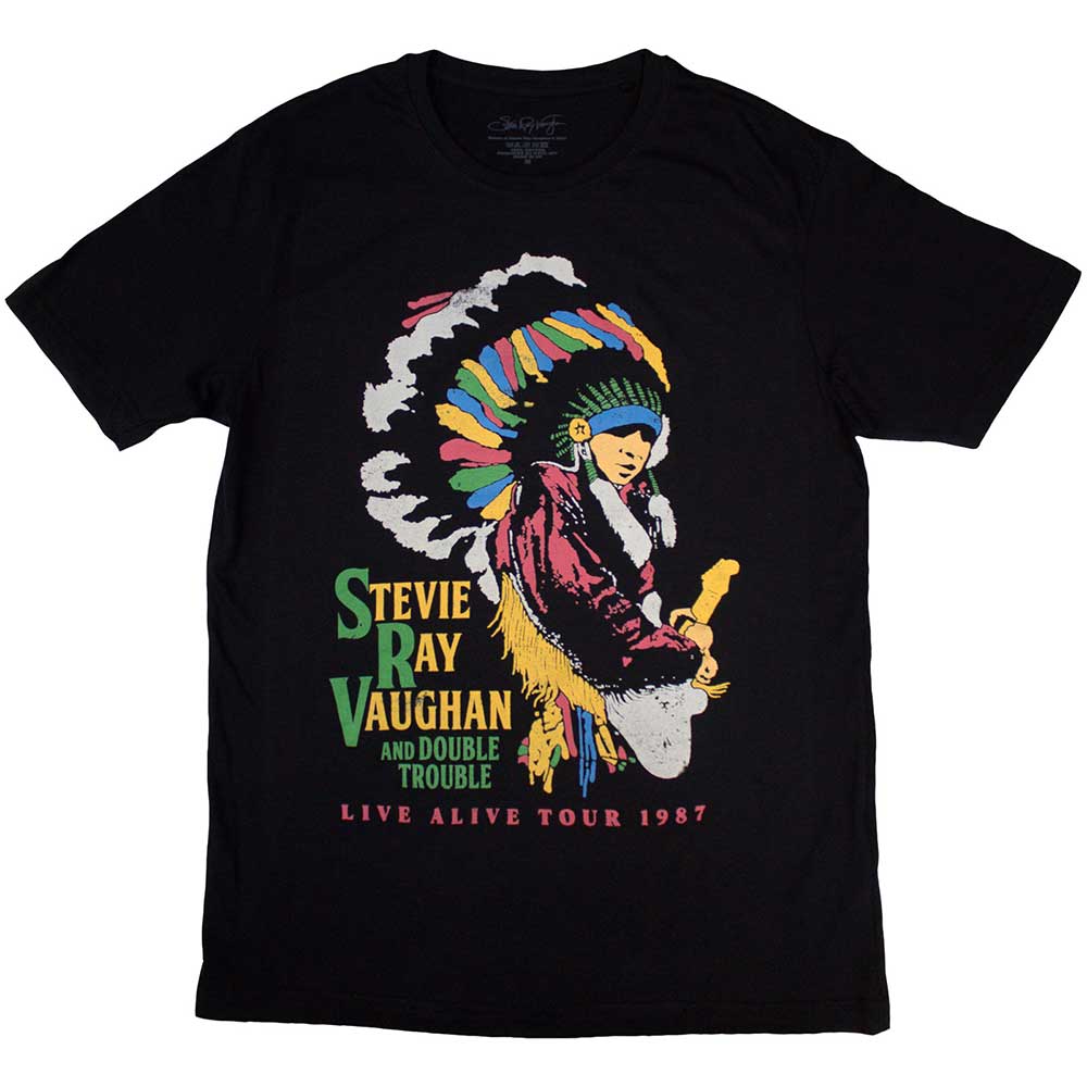 Stevie Ray Vaughan T Shirt - Double Trouble