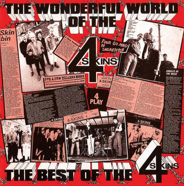 4 Skins LP - Wonderful World - The Best Of The 4-Skins (Blood Red Transparent Vinyl)