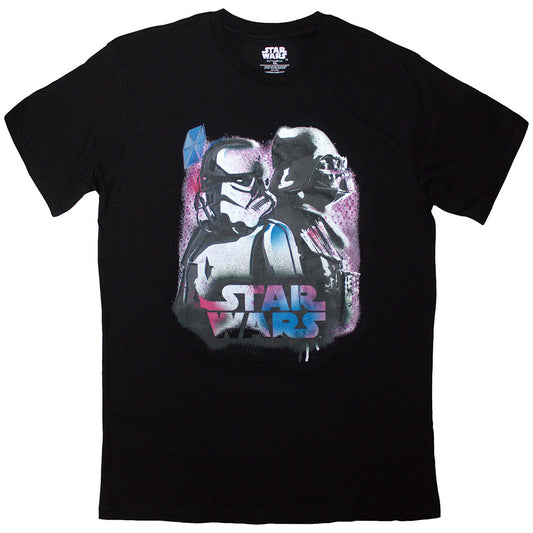 Star Wars T Shirt - Vader & Trooper Neon | Buy Now For 19.99