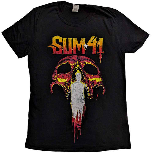 Sum 41 T Shirt - Order In Decline Tour 2020 Candle Skull