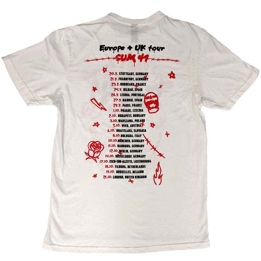 Sum 41 T Shirt - Sketches European Tour 2022