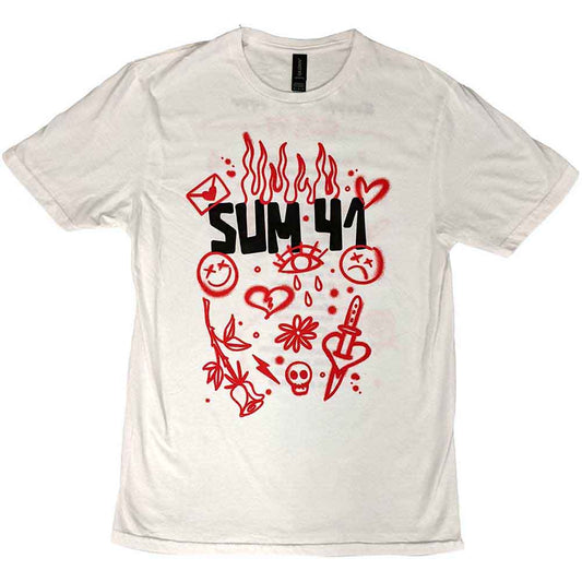 Sum 41 T Shirt - Sketches European Tour 2022