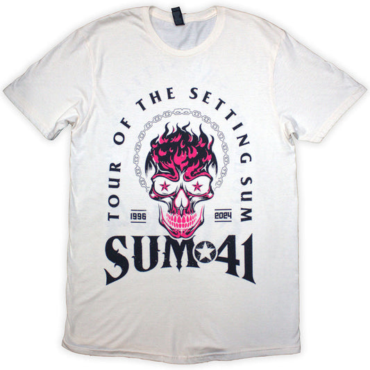 Sum 41 T Shirt - Tour '24 Pink Skull