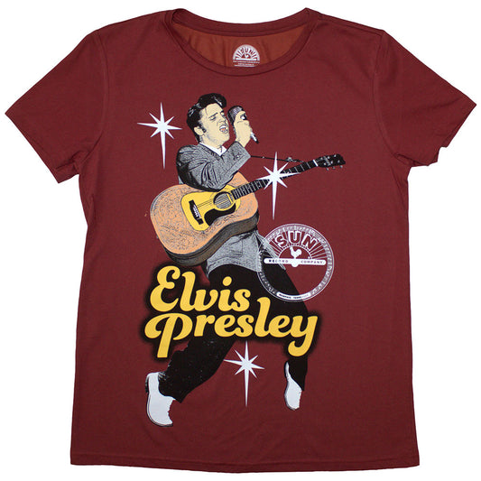 Elvis Presley Woman's T Shirt - Elvis Mic