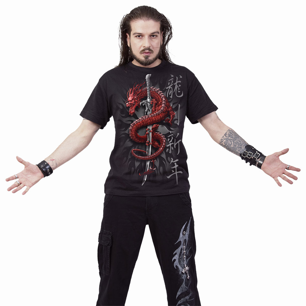 ORIENTAL DRAGON - T-Shirt Black