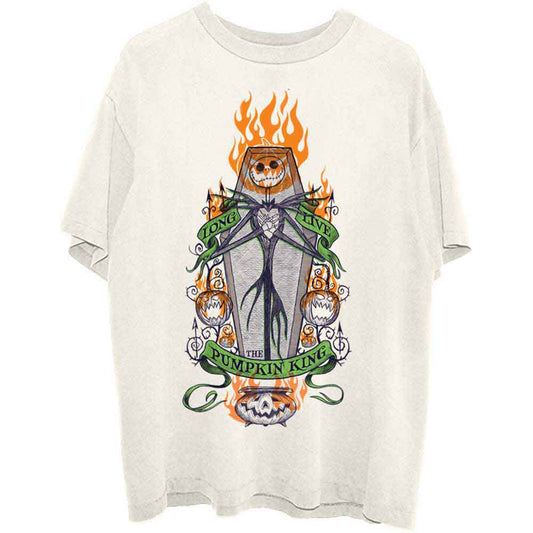 Disney T Shirt - Orange Flames Pumpkin King
