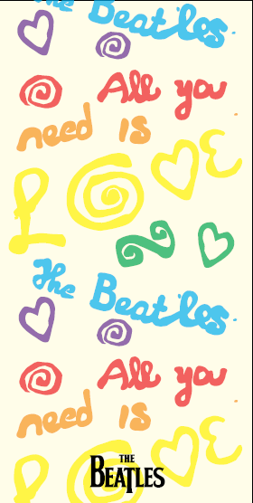 Rocksax The Beatles Towel - All The Need Is Love