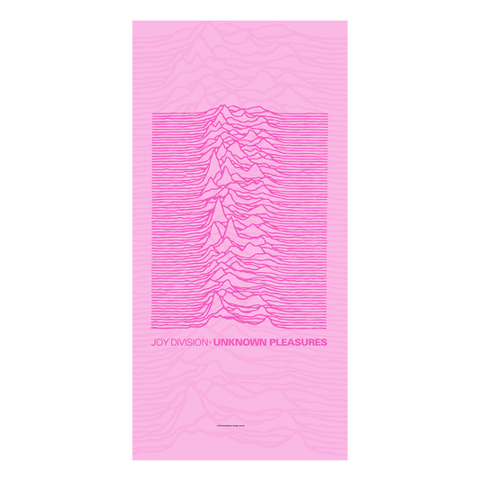Rocksax Joy Division Towel - Unknown Pleasures Pink