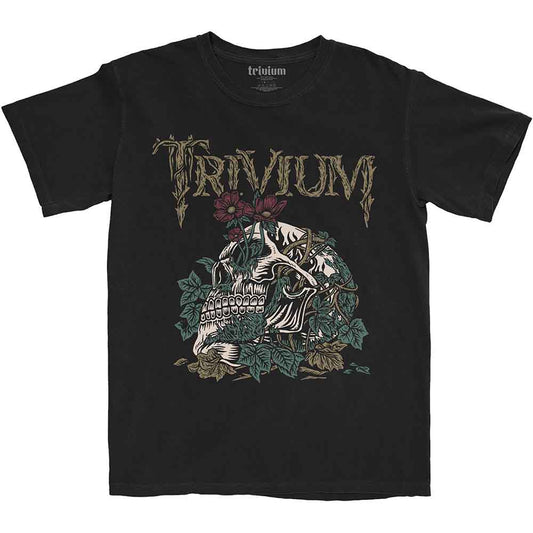 Trivium T Shirt - Skelly Flower