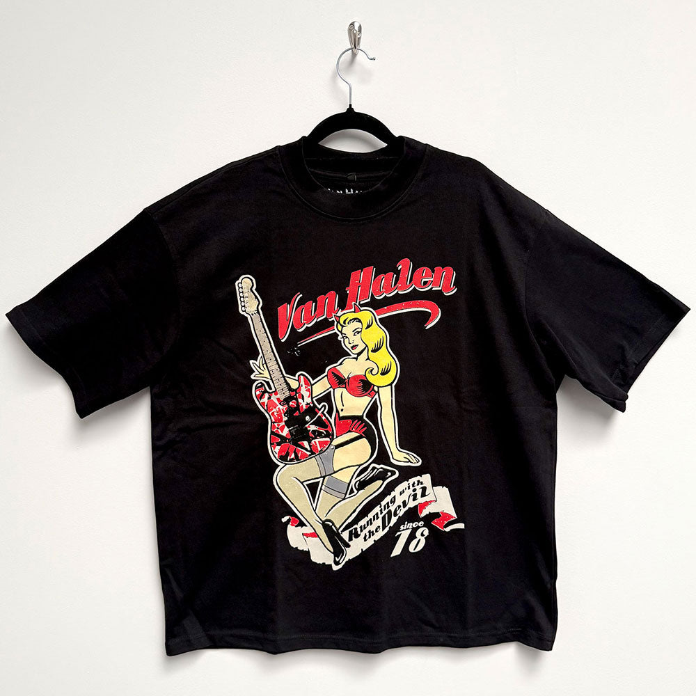 Van Halen T Shirt - Running With The Devil Oversized | Buy Now For 29.99