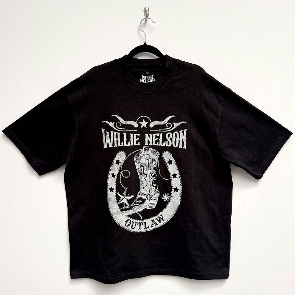 Willie Nelson T Shirt - Outlaw Oversized | Buy Now For 29.99