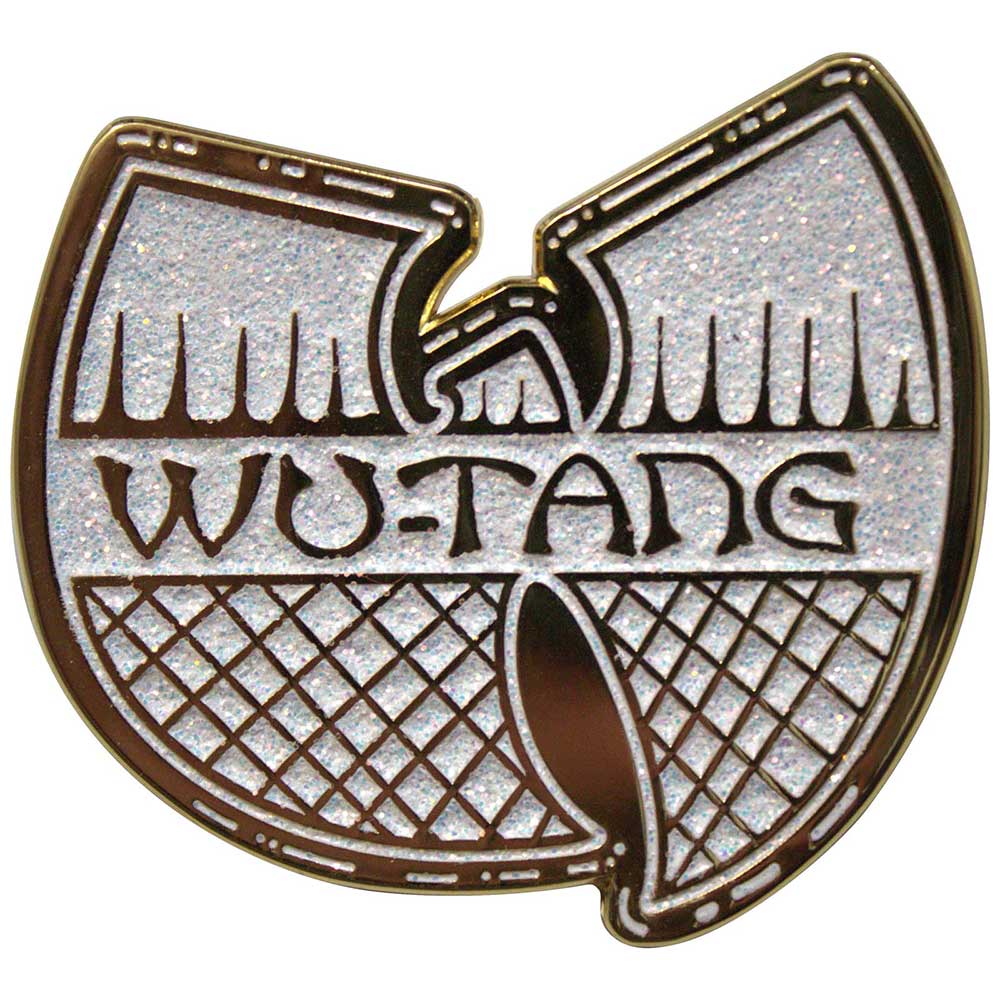 Wu-Tang Clan Pin - Badge - White & Gold Logo