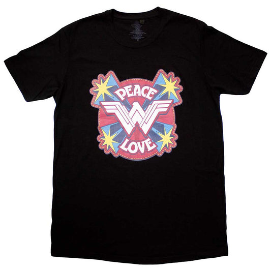 DC Comics T Shirt - Peace & Love | Buy Now For 19.99
