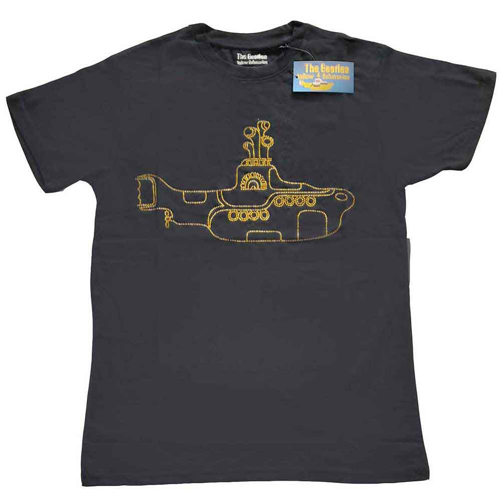 The Beatles T Shirt - Yellow Submarine Diamante