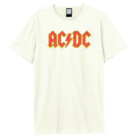 AC/DC T Shirt - Logo Amplified Vintage