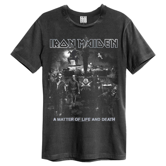 Iron Maiden T Shirt - Life Or Death Amplified Vintage