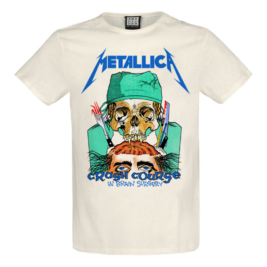 Metallica T Shirt - Crash Course In Brain Surgery Amplified Vintage