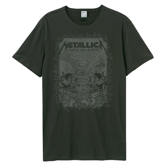 Metallica T Shirt - The Black Album Amplified Vintage