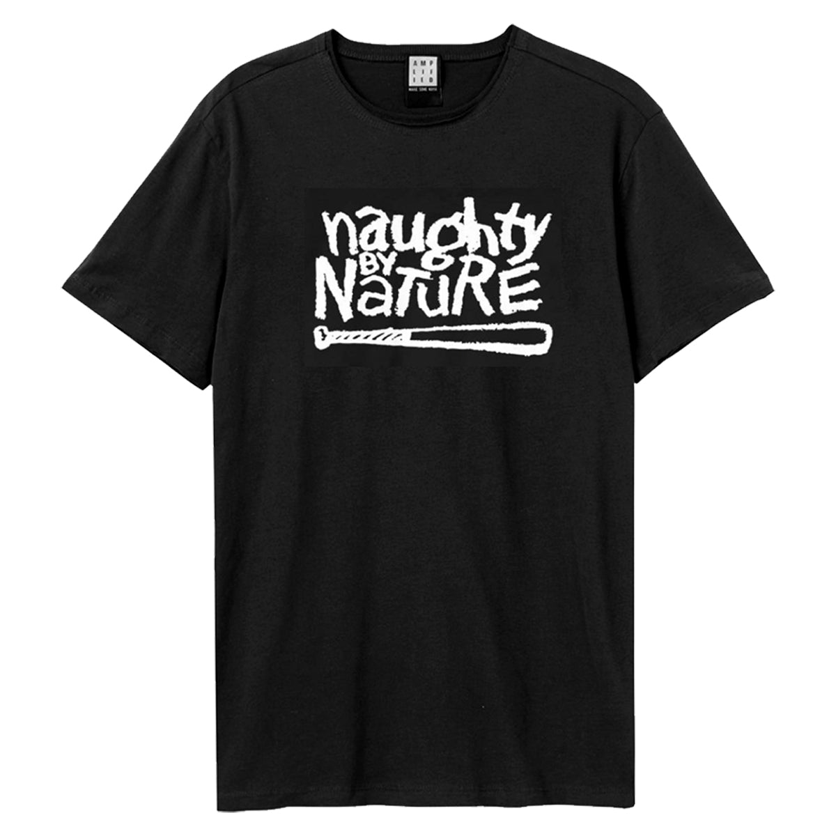 Naughty By Nature Amplified Vintage T Shirt - White Logo