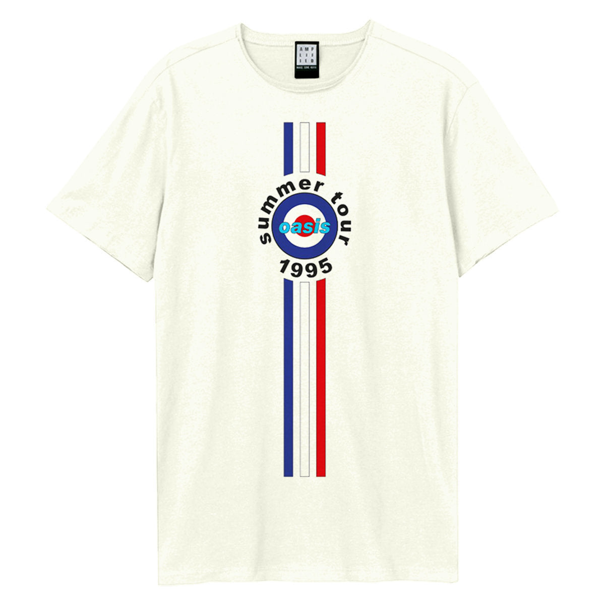 Oasis T Shirt - 1995 Tour Stripes Amplified Vintage