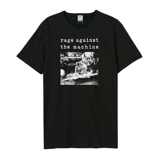 Rage Against The Machines T Shirt - Monk Fire Amplified Vintage