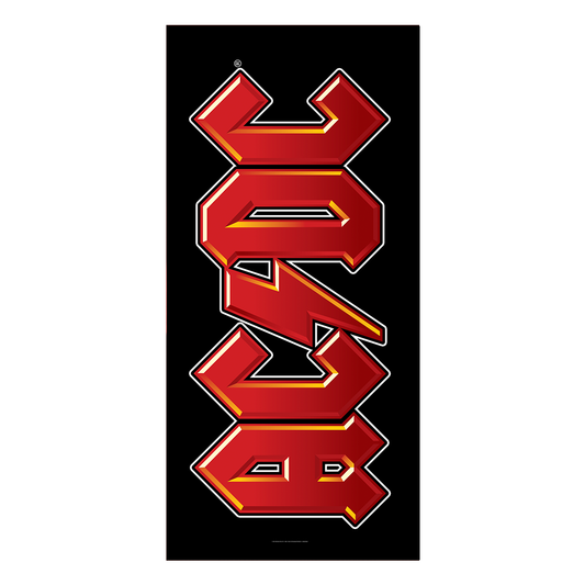 Rocksax AC/DC Beach Towel - Logo Black | Buy Now For 34.99