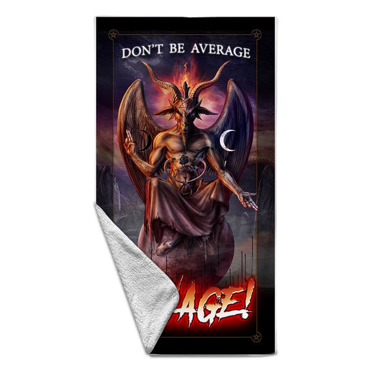 Rocksax X Alchemy Towel - Baphomet | Buy Now For 29.99