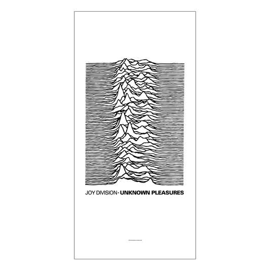 Rocksax Joy Division Towel - Unknown Pleases White | Buy Now For 34.99