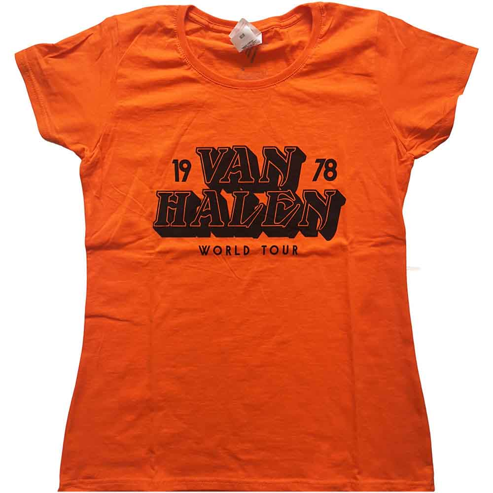 Van Halen Woman's T Shirt - World Tour '78