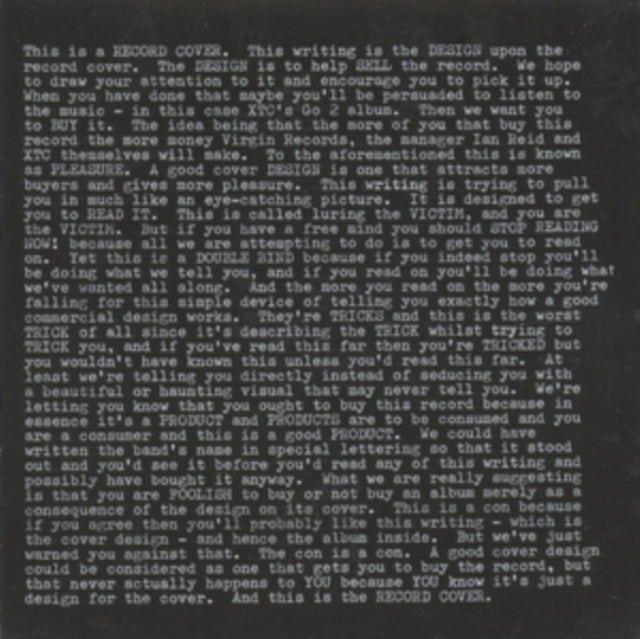 XTC CD - Go 2