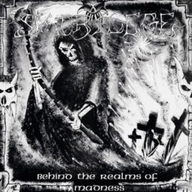 Sacrilege LP - Behind The Realms Of Madness (White / Black Splatter Vinyl)