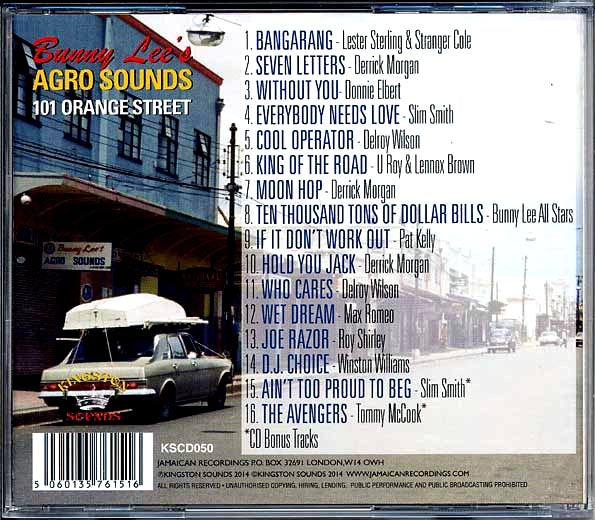 Delroy Wilson, Slim Smith, Lester Sterling, Etc. CD - Bunny Lee's Agro Sounds: 101 Orange Street