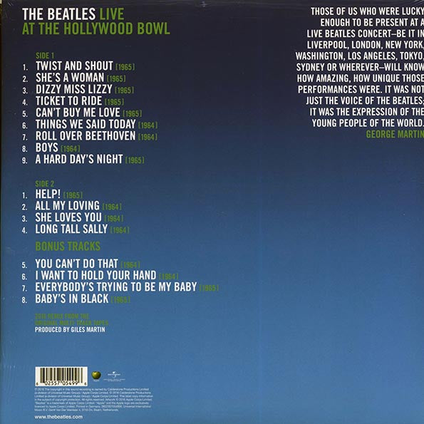The Beatles LP - Live At The Hollywood Bowl (180g)