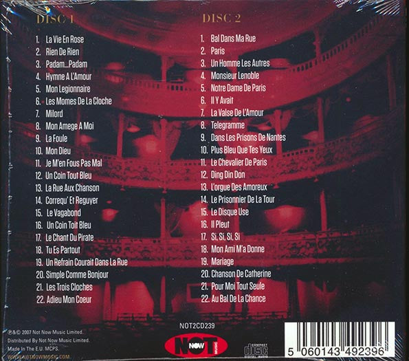Edith Piaf CD - La Vie En Rose (44 tracks) (2xCD)