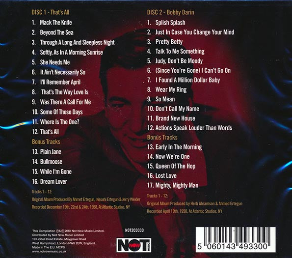 Bobby Darin CD - Mack The Knife (33 tracks) (2xCD)