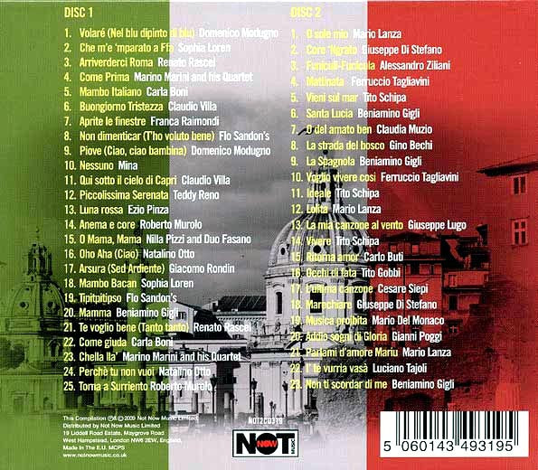 Various CD - Cafe Roma: 48 Original Italian Classics (48 tracks) (2xCD)