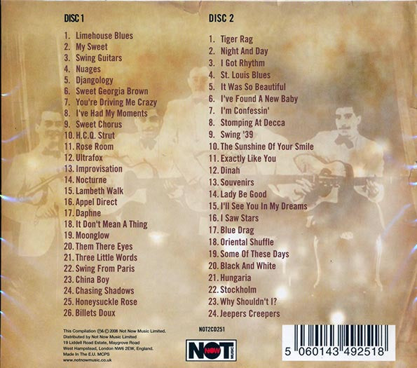 Django Reinhardt & Stephane Grappelli CD - The Ultimate Collection (50 tracks) (2xCD)