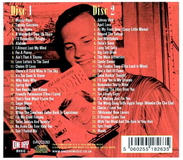 Pat Boone CD - The Very Best Of Pat Boone (50 tracks) (2xCD) (deluxe 3 fold digipak)