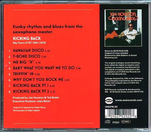 Joe Houston CD - Kicking Back