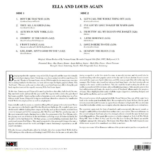 Ella Fitzgerald, Louis Armstrong LP - Ella & Louis Again (180g)