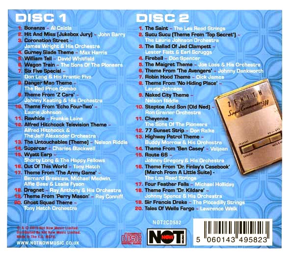 Various CD - The Greatest TV Themes Of The 50s & 60s (40 tracks) (2xCD)