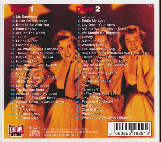 The Chordettes CD - Greatest Hits (50 tracks) (2xCD) (deluxe 3 fold digipak)