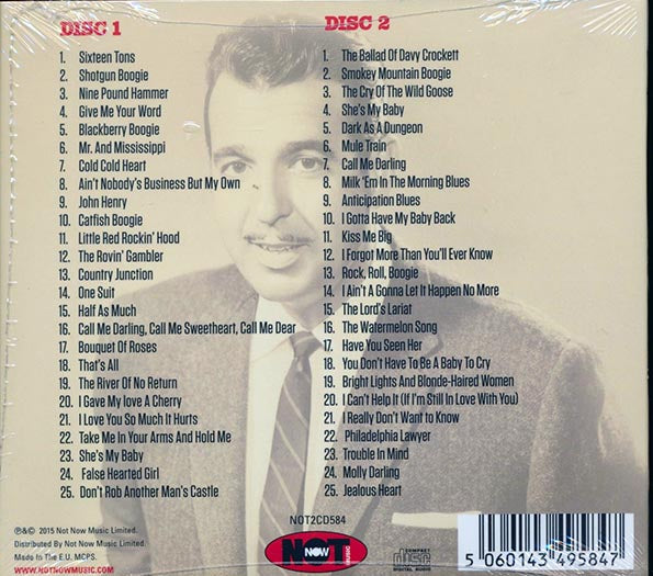 Tennesse Ernie Ford CD - The Very Best Of Tennesse Ernie Ford (50 tracks) (2xCD) (remastered)